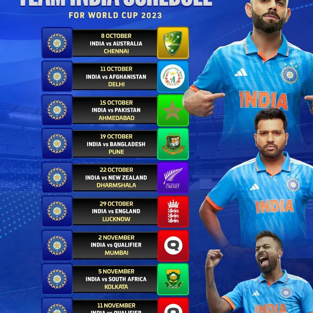 india cricket match schedule 2023